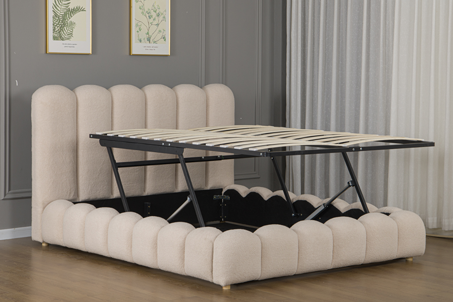 4878G Drawers Storage na Hugis Petal 3D Soft Padding Bed frame