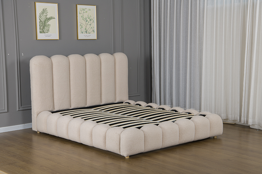 4878G Drawers Storage na Hugis Petal 3D Soft Padding Bed frame
