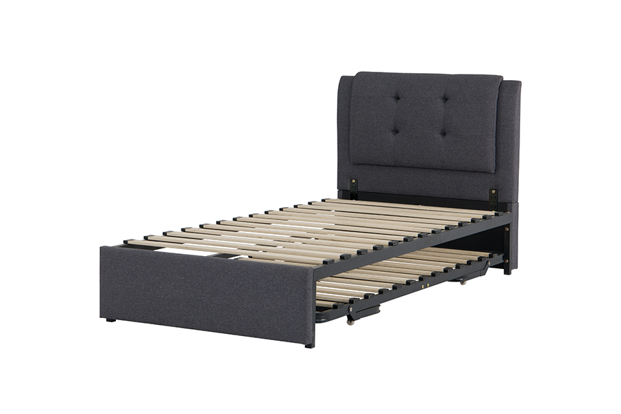 4212 Trundle Bunk Upholstered Multifunctional Combination Bed Frame