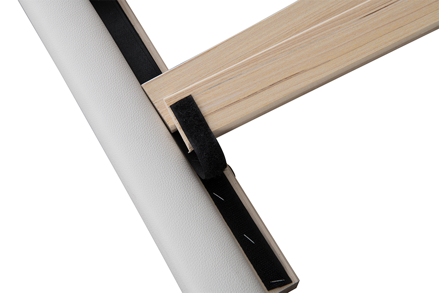 4546-3U USB Upholstered L-Shaped Leather Bed Frame