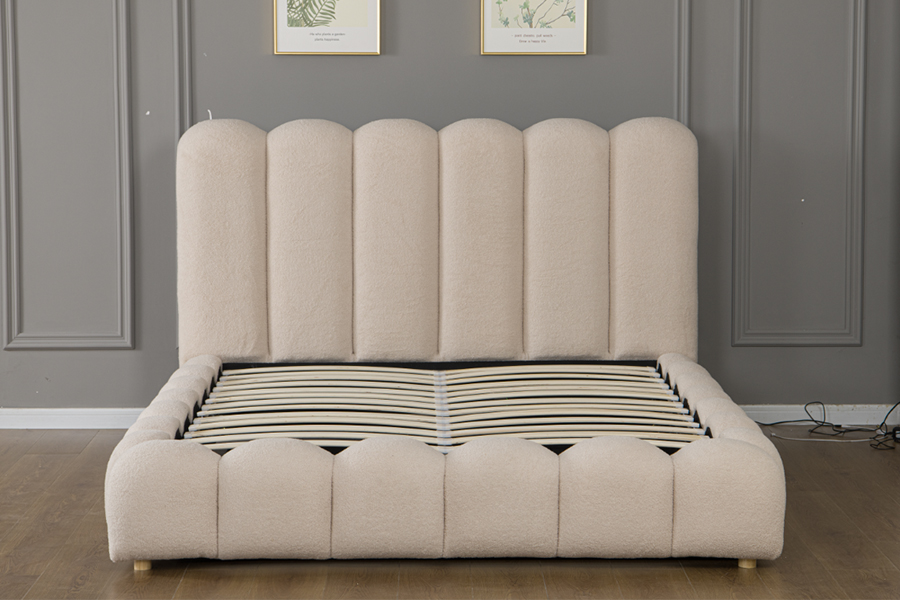 4878G Drawers Storage na Hugis Petal 3D Soft Padding Bed frame