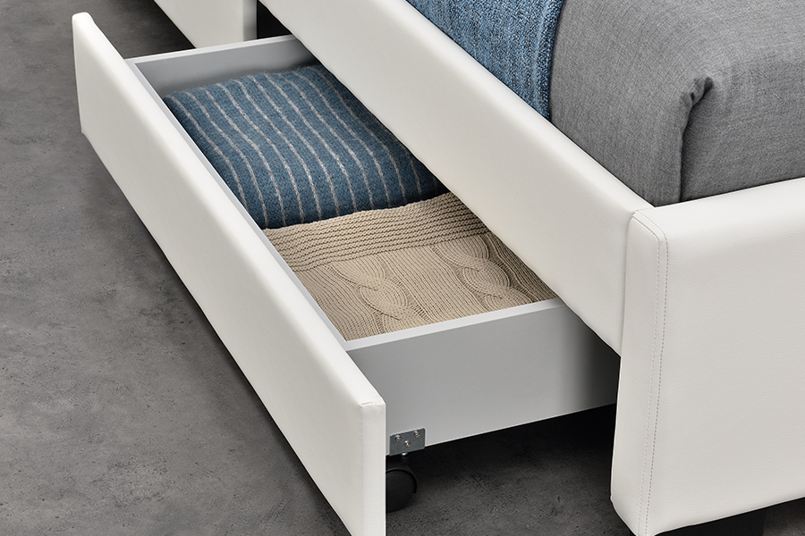 1894-1DS Bluetooth Speaker Upholstered Audio-Visual Storage Bed Frame