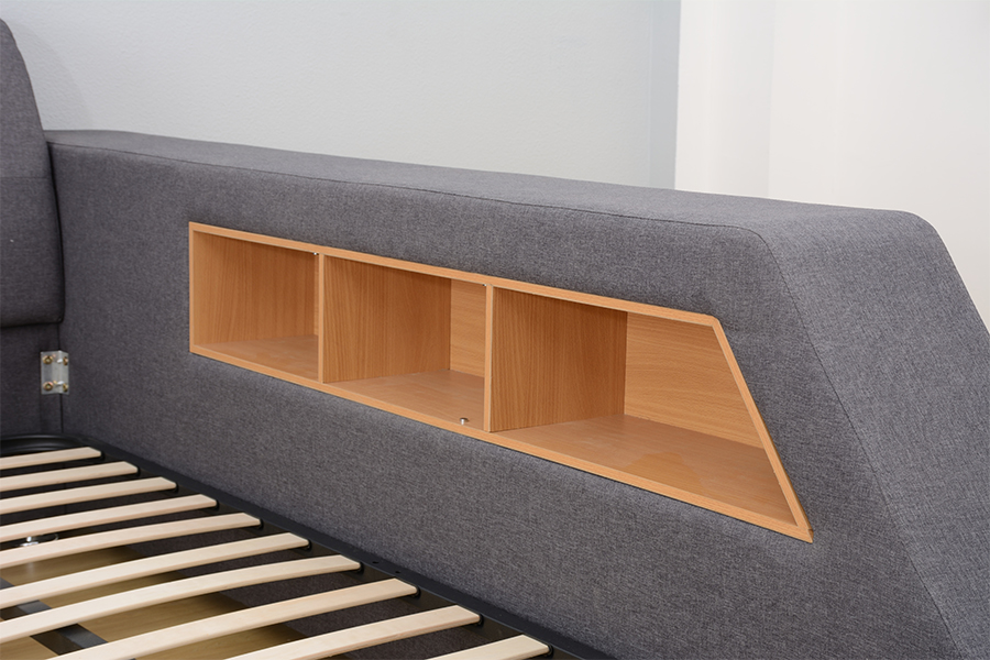 1550 Bluetooth Speaker Upholstered Integrated Leisure Bed Frame