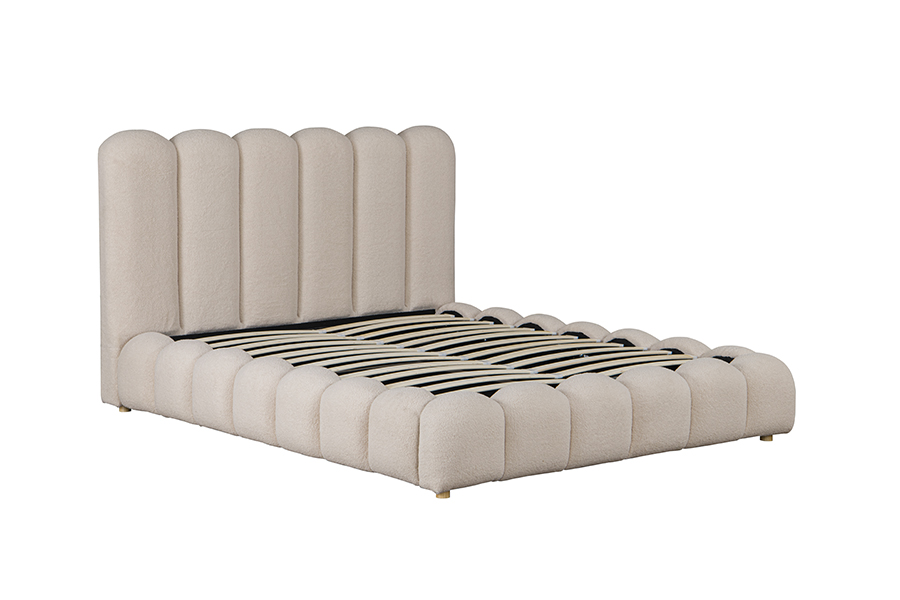 4878G Drawers Storage na Hugis Petal 3D Soft Padding Bed frame