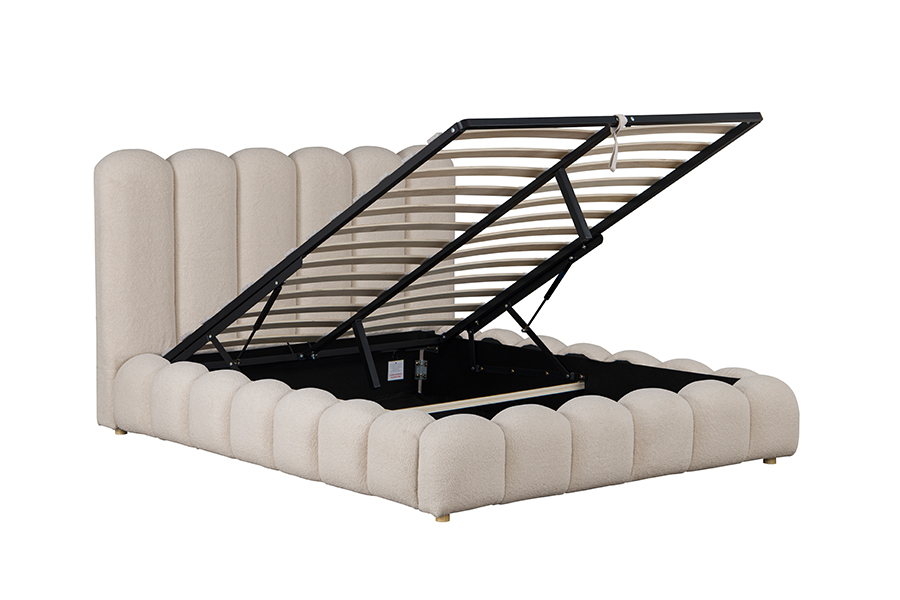 4878G Drawers Storage na Hugis Petal 3D Soft Padding Bed frame