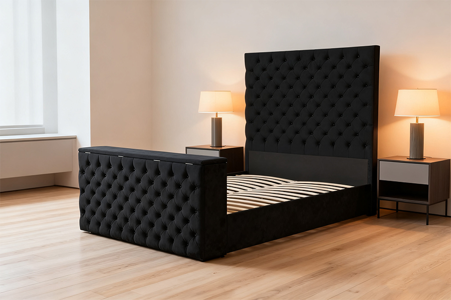 4652BG Liftable TV Stand Motor Bed para sa Maliit na Silid-tulugan