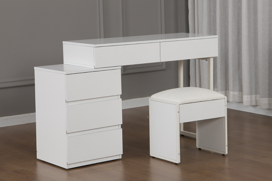 WSS992 Minimalist Pure White Dressing Table