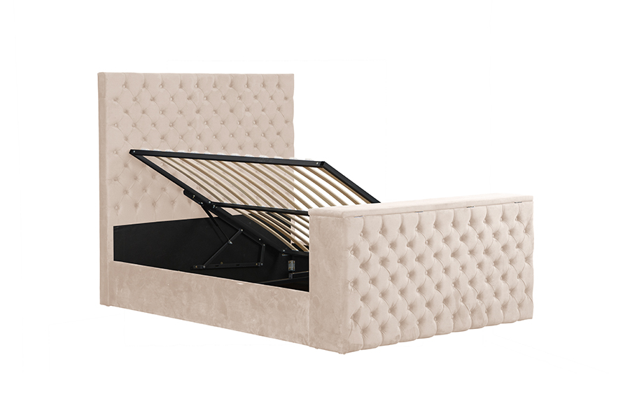 4652BG Liftable TV Stand Motor Bed para sa Maliit na Silid-tulugan