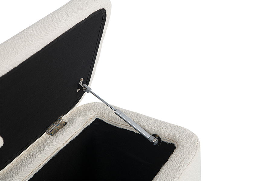 WSS977 Upholstered Lamb Fleece Storage Ottoman Box