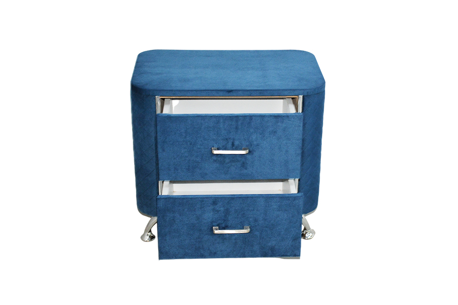 WSS954 Diamond Velvet Nightstand/ Mesa ng Kama