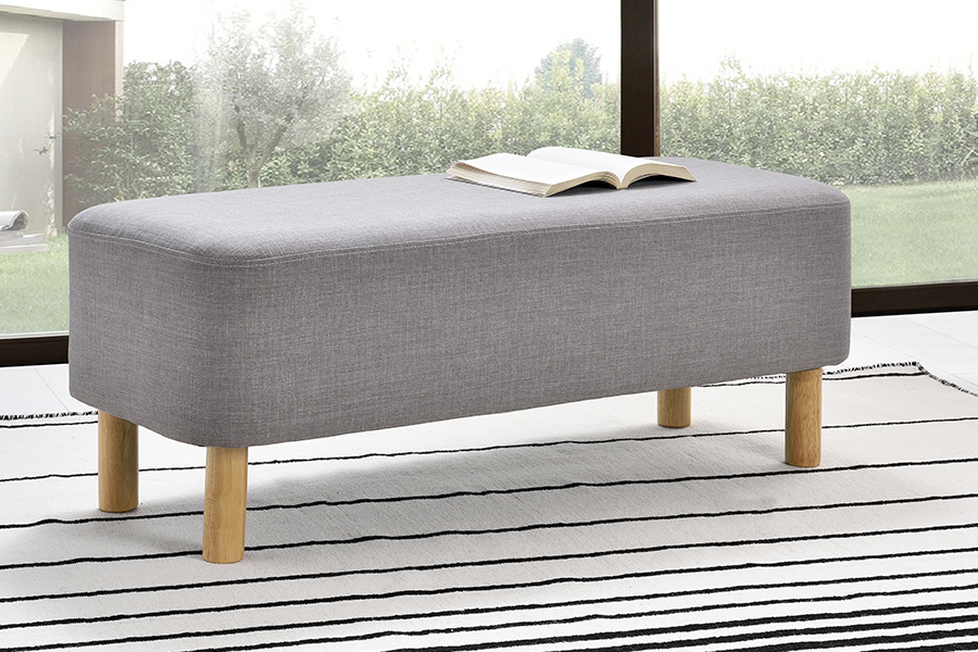 WSS935 Single Simple Scandinavian Relaxation Footstool