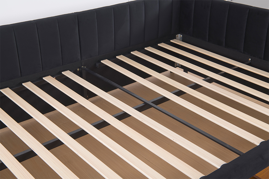 4856D Storage Velvet Sofa Bed para sa Maliit na Lugar