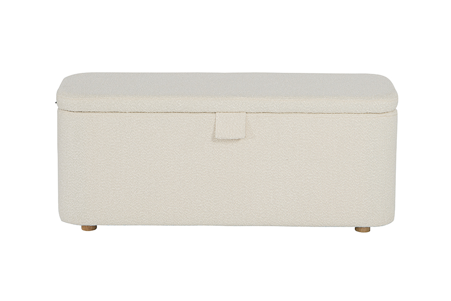 WSS977 Upholstered Lamb Fleece Storage Ottoman Box