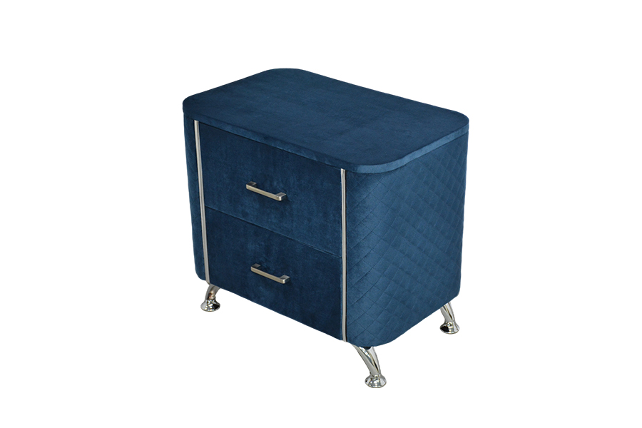 WSS954 Diamond Velvet Nightstand/ Mesa ng Kama