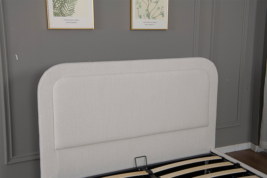 5018G Matibay at Madaling i-assemble ang Upholstered Hydraulic Storage Bed Frame