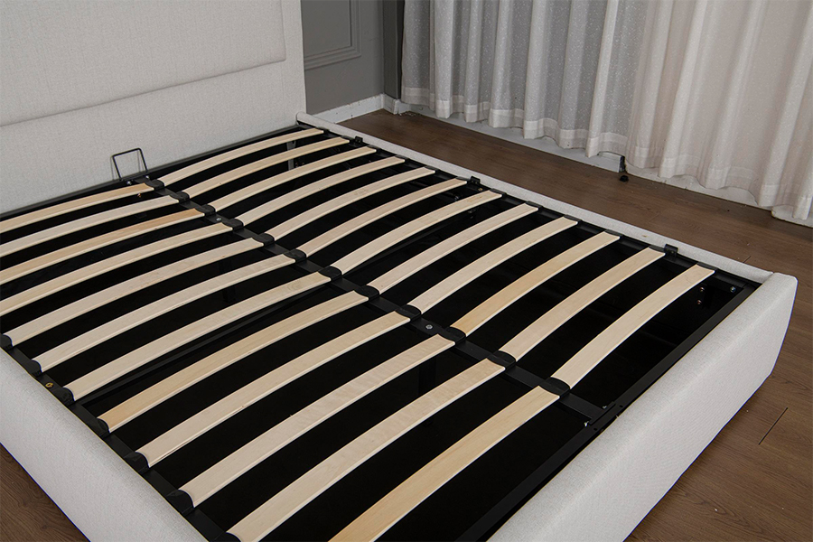 5018G Matibay at Madaling i-assemble ang Upholstered Hydraulic Storage Bed Frame