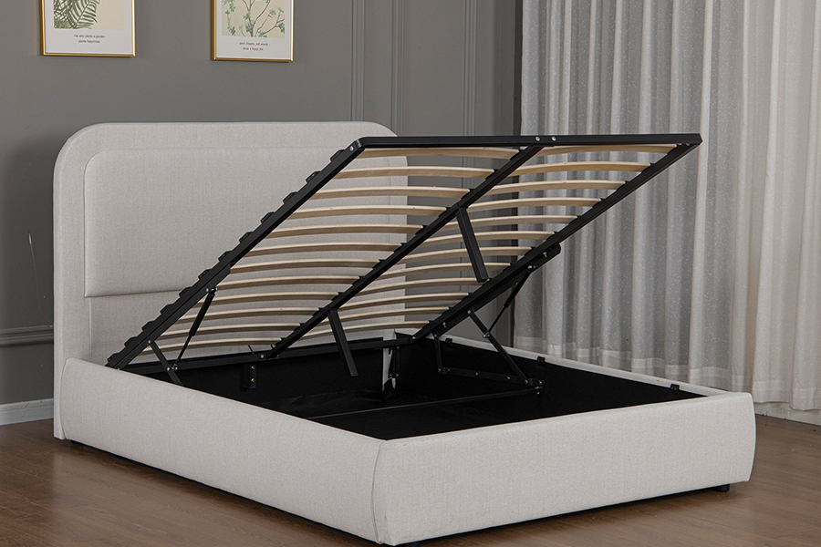5018G Matibay at Madaling i-assemble ang Upholstered Hydraulic Storage Bed Frame