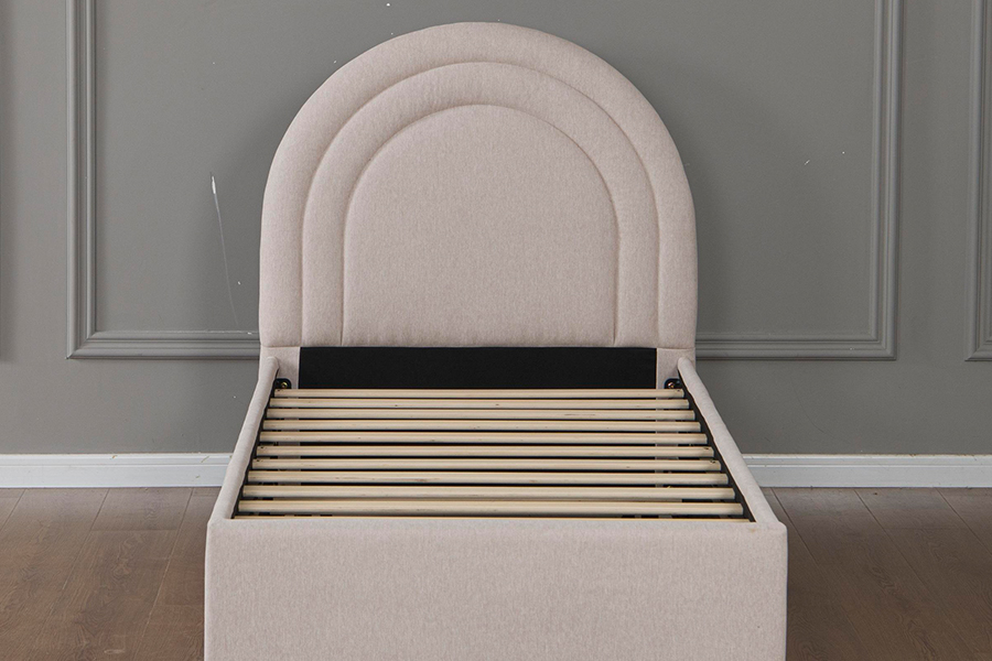 5021 Multi-Arch Headboard Trundle Bunk Upholstered Bed Frame
