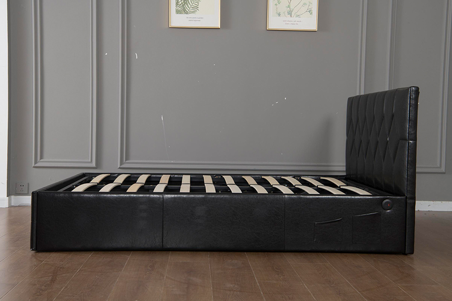 5031G Marangyang disenyo Adjustable Bed USB Upholstered Bed Frame