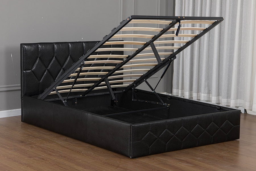 5031G Marangyang disenyo Adjustable Bed USB Upholstered Bed Frame