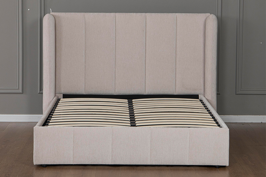 5001G Magandang kalidad na PU Leather Upholstered Hydraulic Storage Bed Frame