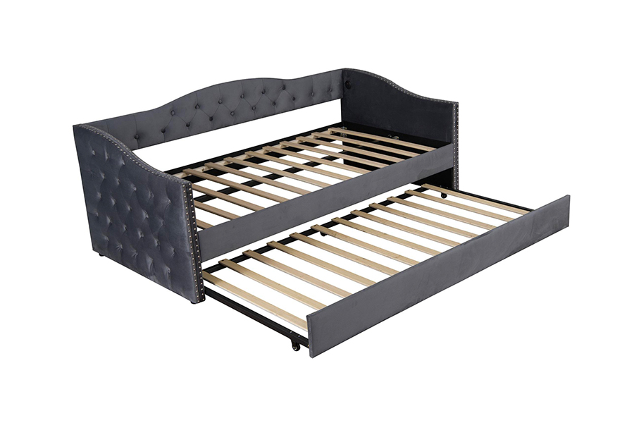 N17 Multi-functional na pull-out na kama. Storage function na Trundle Sofa bed