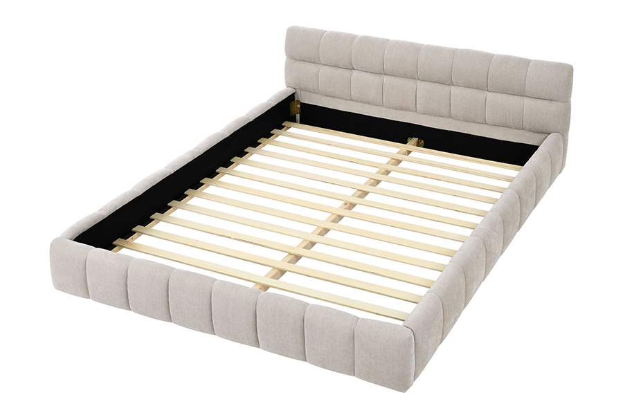 N11 Modernong square design Kumportable at adjustable Upholstered Bed Frame