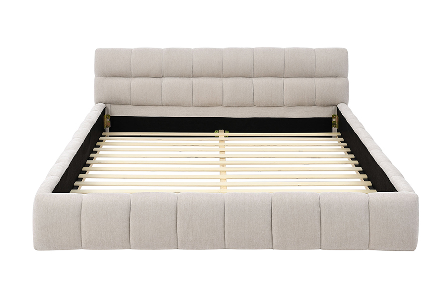 N11 Modernong square design Kumportable at adjustable Upholstered Bed Frame