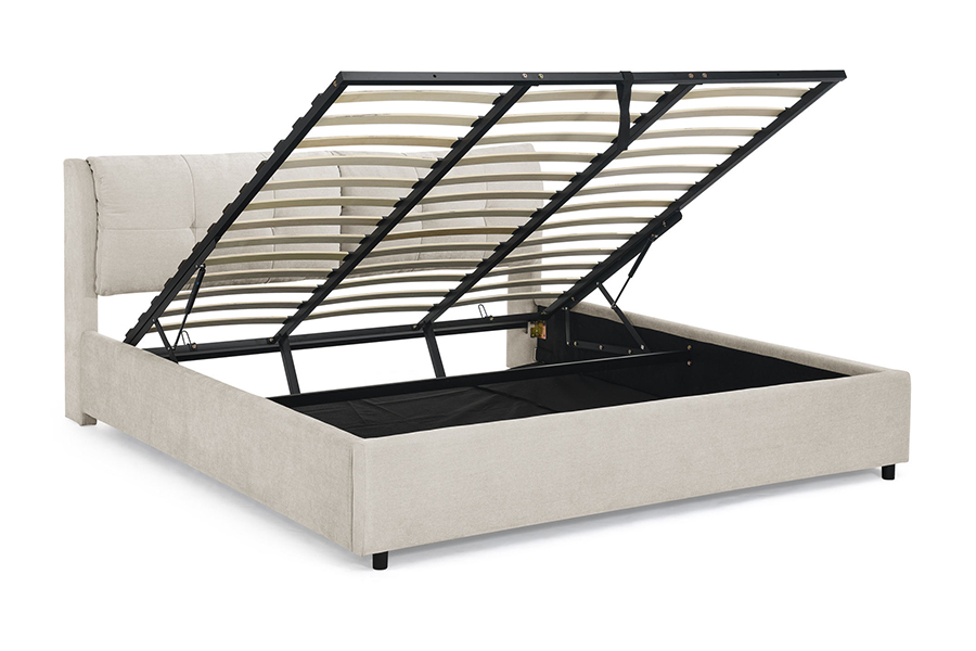 N10 Pangkalikasan at matibay na Upholstered Storage Bed Frame