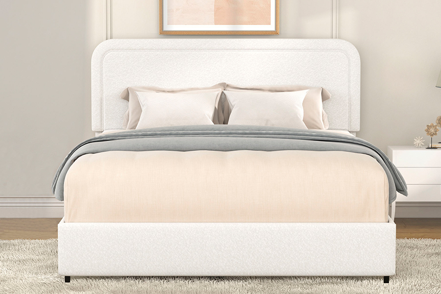 N3 Bed Storage Drawers Matibay na Upholstered Storage Bed Frame
