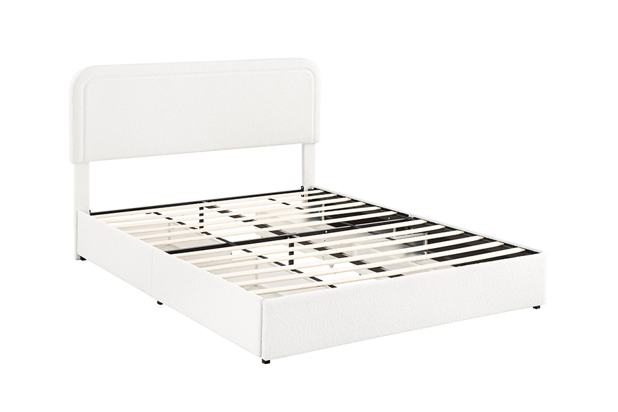 N3 Bed Storage Drawers Matibay na Upholstered Storage Bed Frame