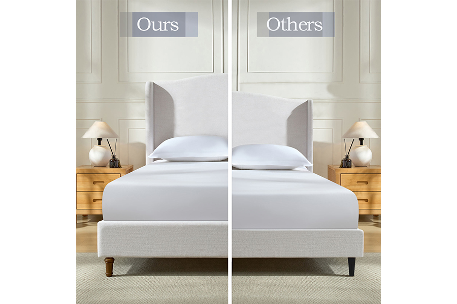 N4 King-size na double bed na mga dimensyon Mga Upholstered Storage Bed Frame