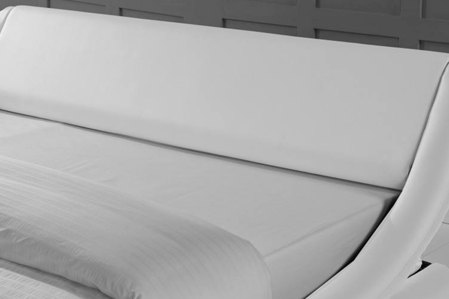1140 Wooden PU Synthetic Leather Bed Frame Upholstered Bed