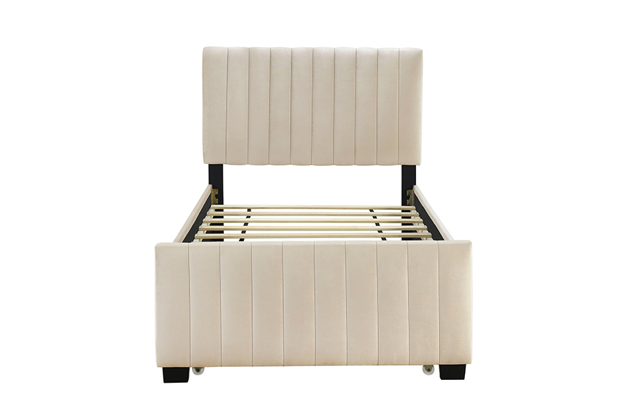 N9 Matibay Eco-Friendly Trundle Bunk Upholstered Bed Frame