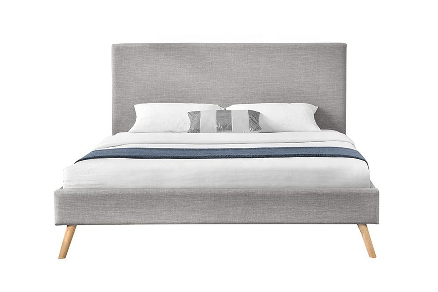 1281 Simple fabric headboard Upholstered Bed