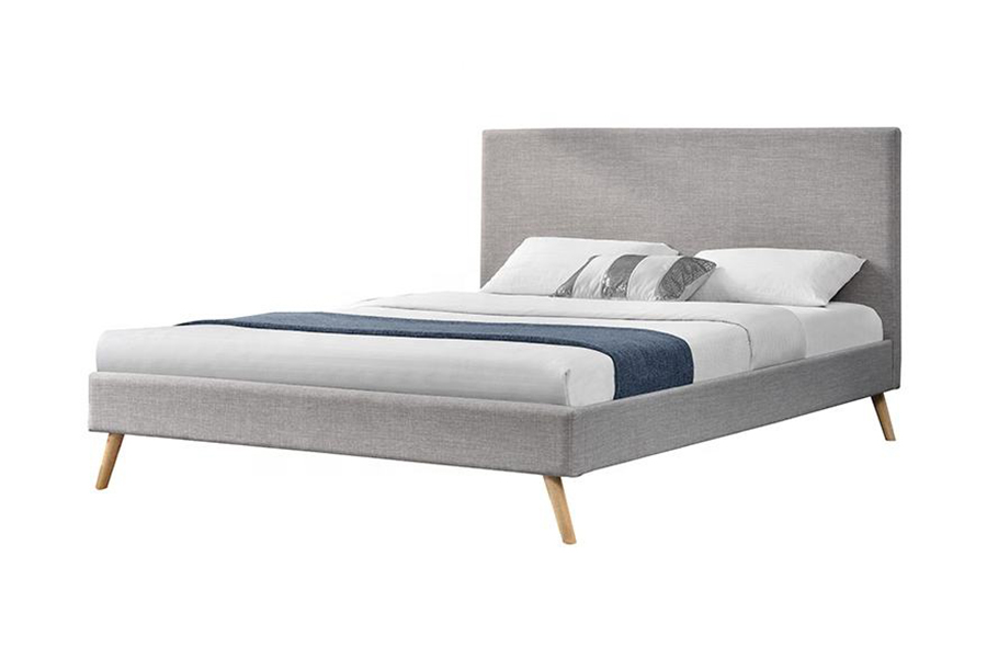 1281 Simple fabric headboard Upholstered Bed