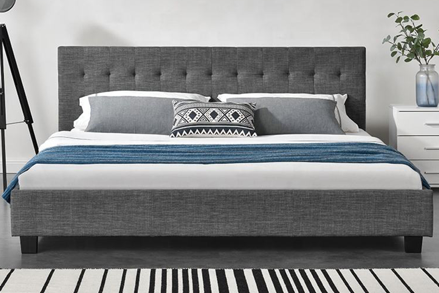 1257 Modern Panel Style Dekorasyon Upholstered Bed
