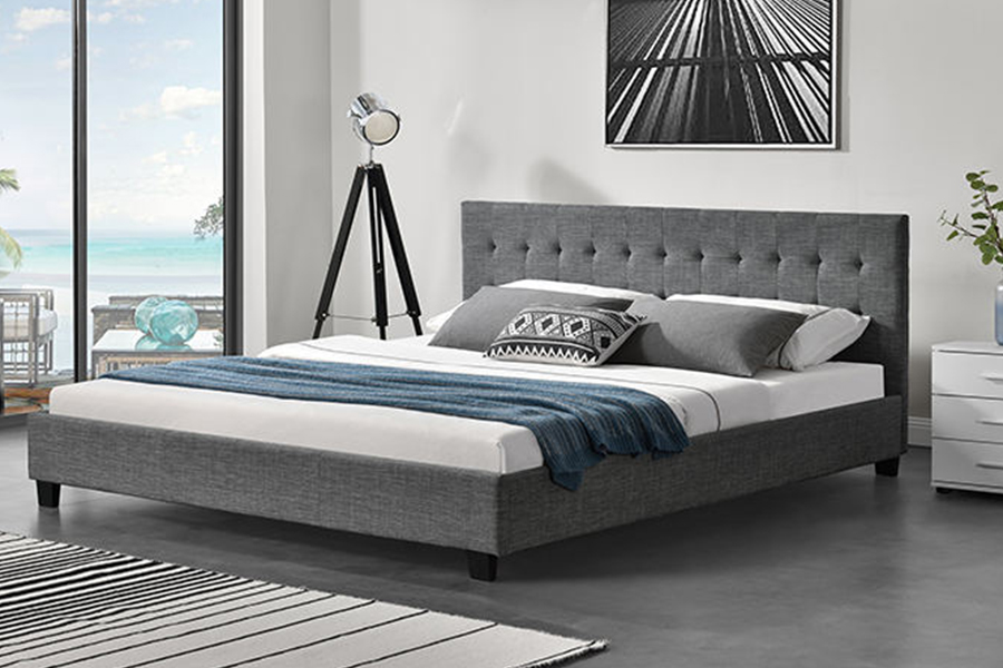 1257 Modern Panel Style Dekorasyon Upholstered Bed
