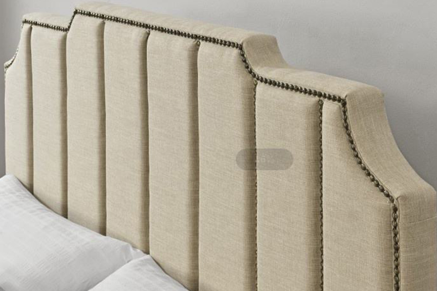 1205 velvet Fabric Double Bed Frame Upholstered Bed
