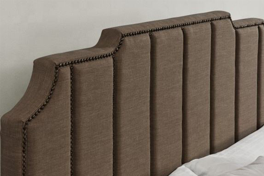 1205 velvet Fabric Double Bed Frame Upholstered Bed