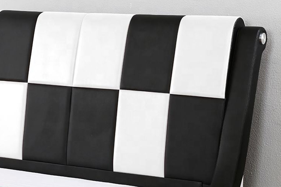 1443 Double king Size PU Synthetic Leather Upholstered Bed