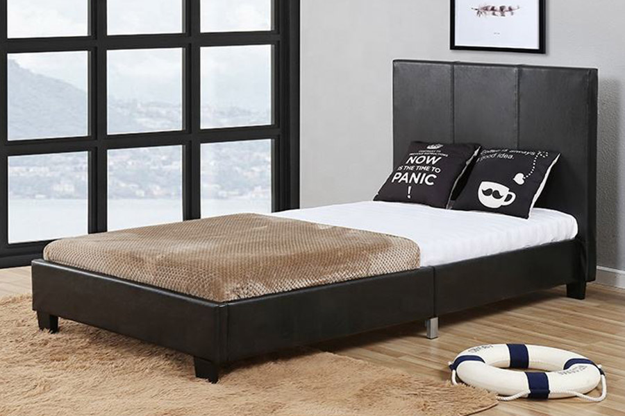 1381 Modern Wooden Single Bed Mga Bata