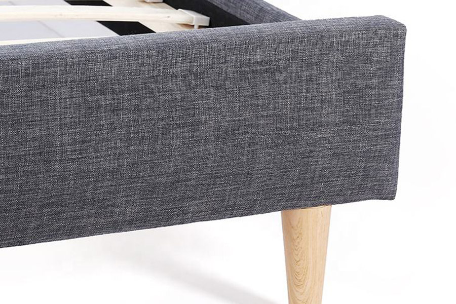 1380 Scandinavian Beds Dark Gray na Upholstered Bed