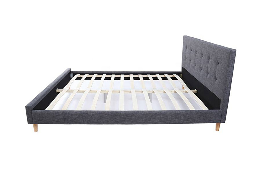 1380 Scandinavian Beds Dark Gray na Upholstered Bed