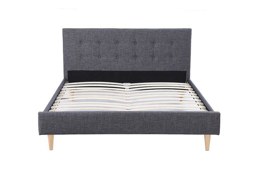 1380 Scandinavian Beds Dark Gray na Upholstered Bed