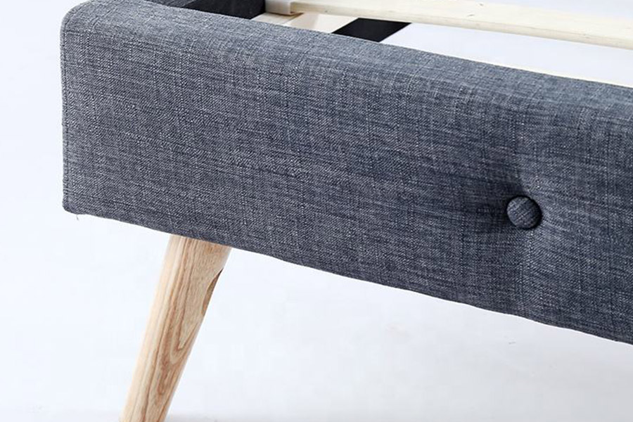 1368 Naka-istilong Scandinavian Design Upholstered Bed