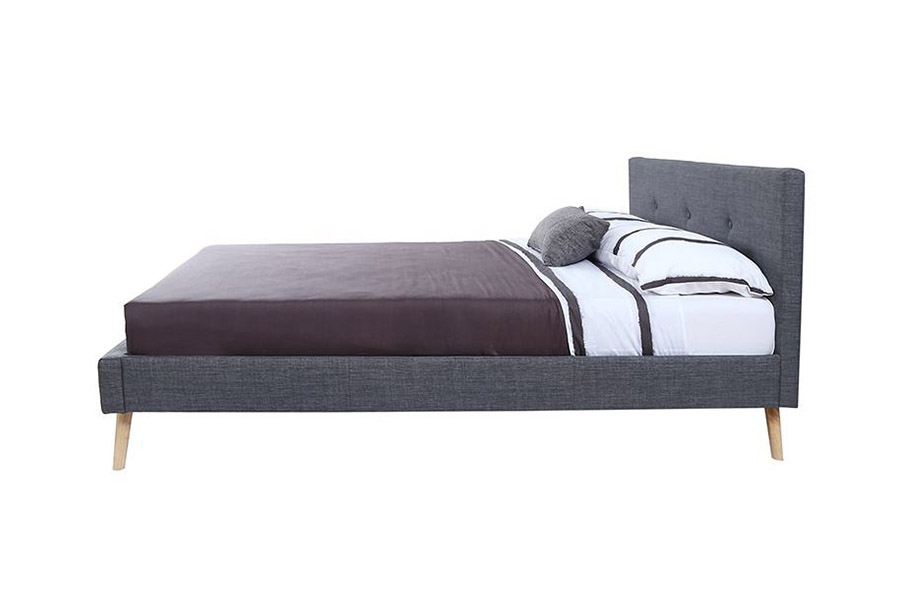 1368 Naka-istilong Scandinavian Design Upholstered Bed