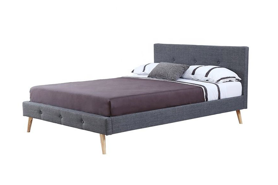 1368 Naka-istilong Scandinavian Design Upholstered Bed