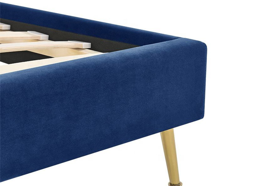1358 Elegant Simple Fabric Bed Upholstered Bed