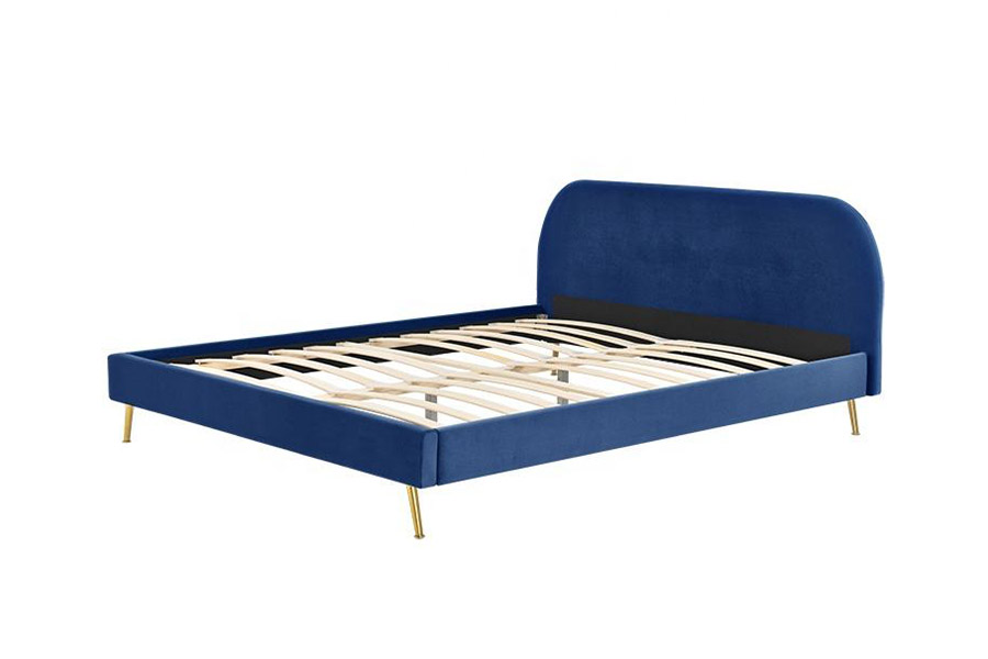 1358 Elegant Simple Fabric Bed Upholstered Bed